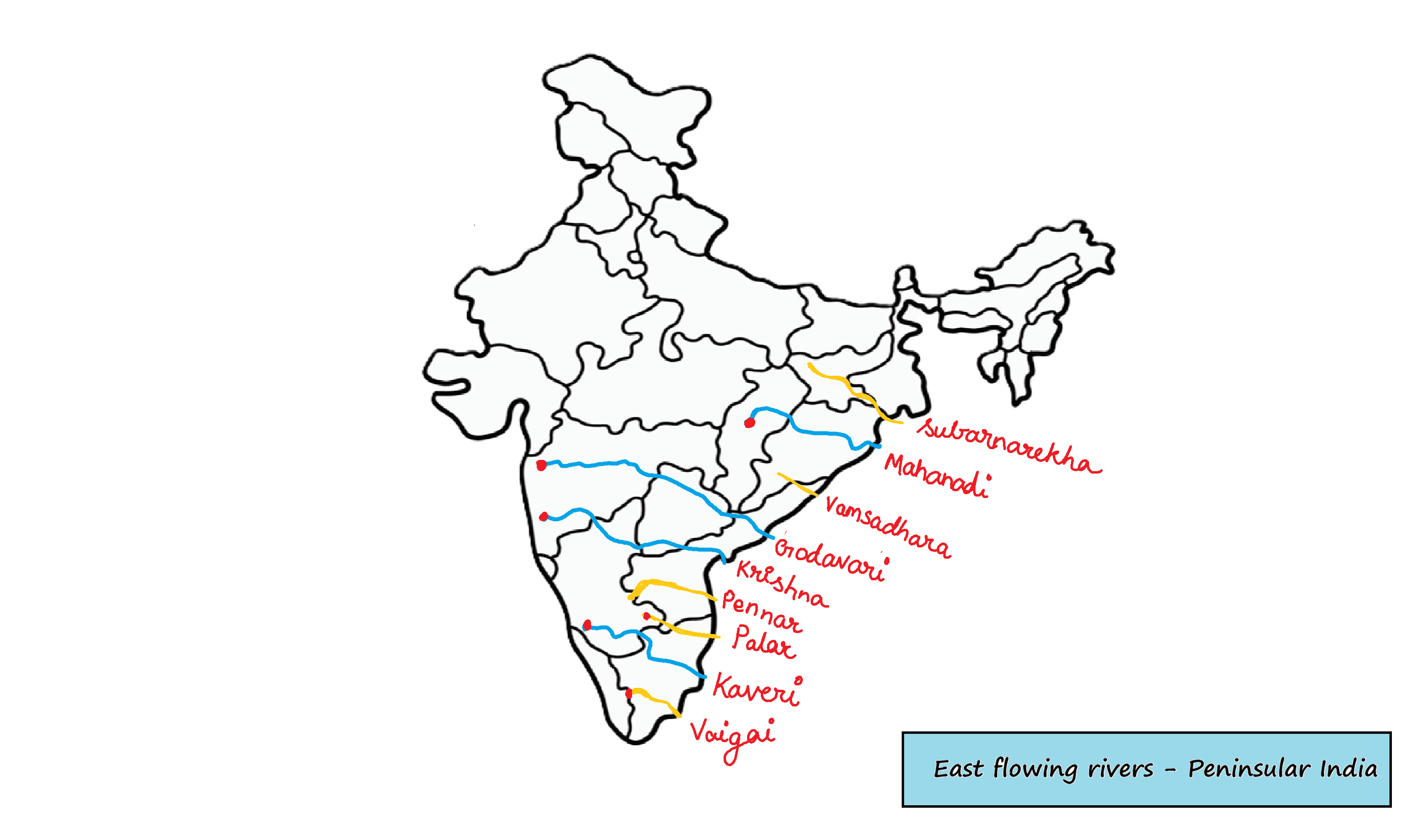 East Flowing Rivers