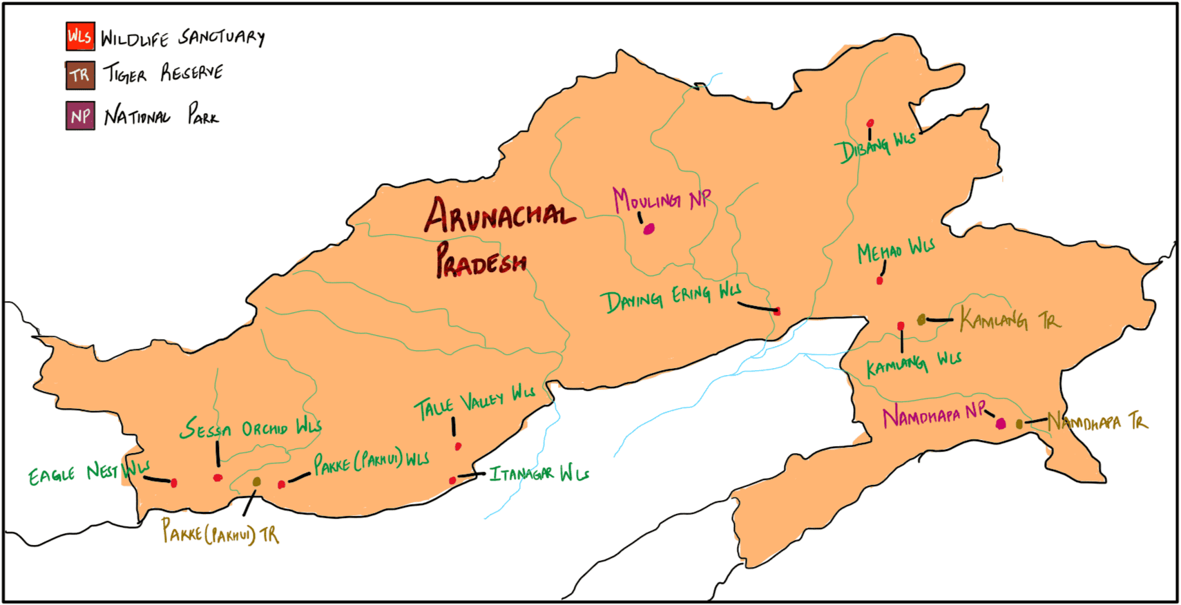 Wildlife Santuaries in Arunachal pradesh