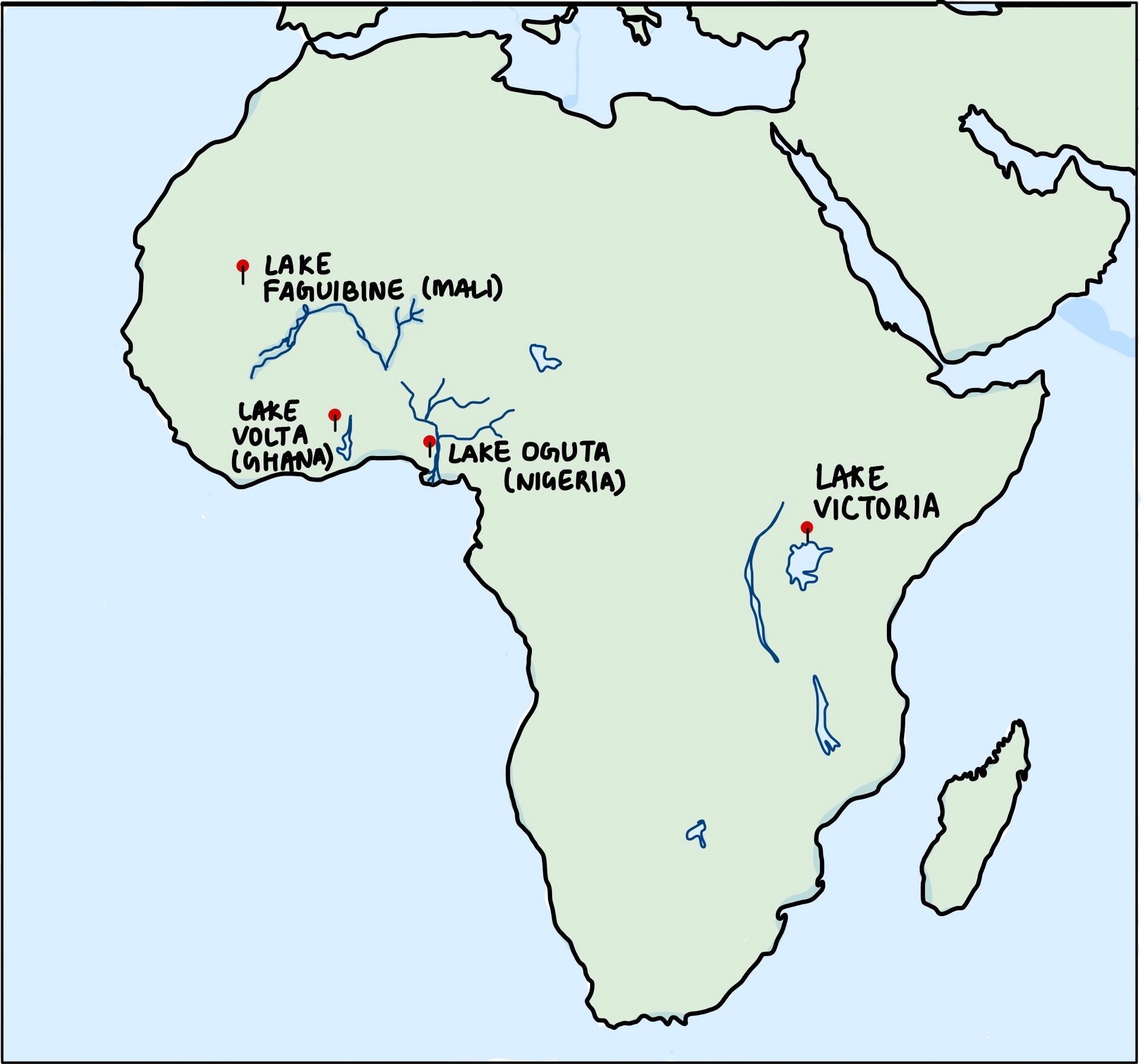 Lakes of West Africa